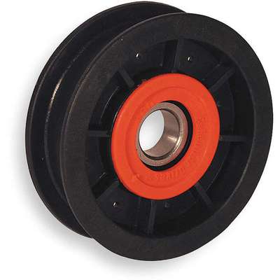 V-Belt Idler Pulley,3/4 In Flat Belt