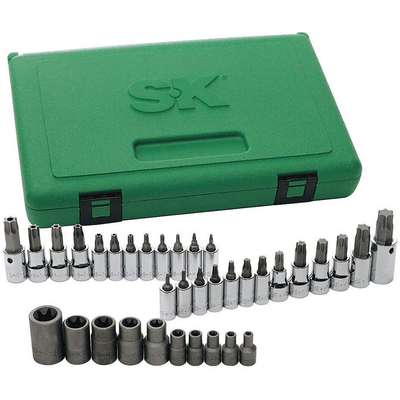 Socket Set, 1/4, 3/8, 1/2 In