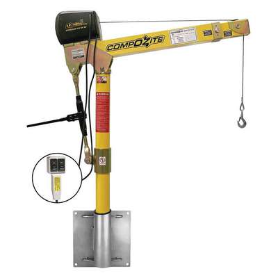 Davit Crane Kit,1200 Lb.,95"