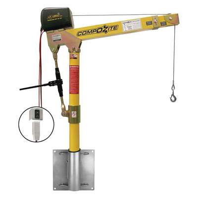 Davit Crane Kit,1200 Lb.,95"