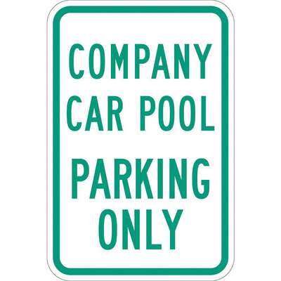 Parking Sign,18"H,12"W,Aluminum