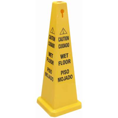 36" Multilingual "Caution Wet