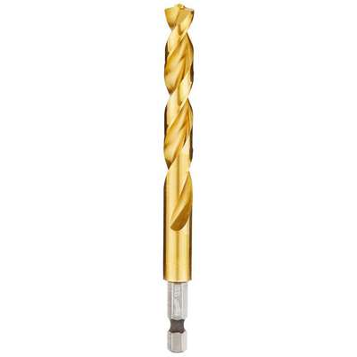 Hex Shank Drill,13/32",Hss