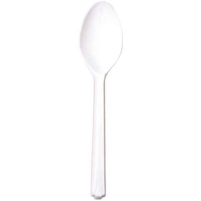 Spoon,Medium Weight,White,