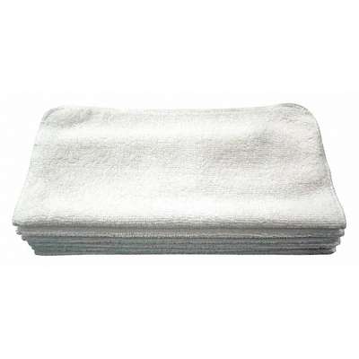 Microfiber Towel,White,12 x 12