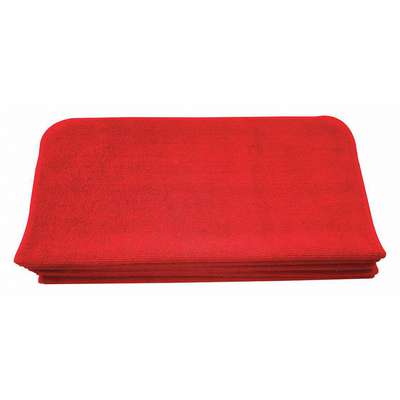 Microfiber Towel,Red,16 x 16