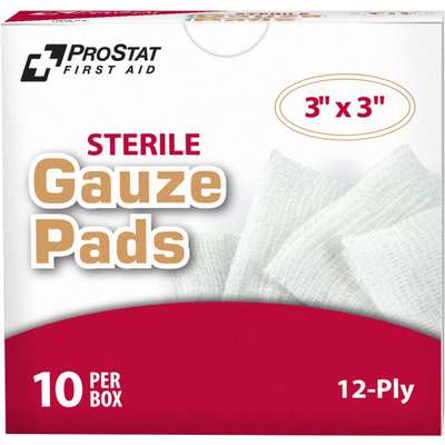 Gauze Pad 3"X3" Sterile 10 Qty