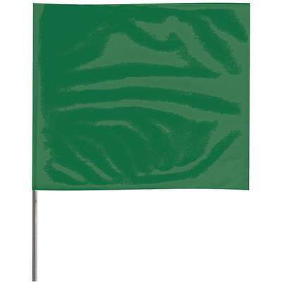 Marking Flag, 15", Green,Pvc,