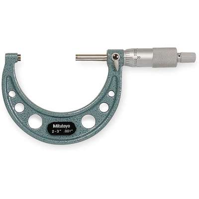 Micrometer,2-3 In,0.001,Ratchet