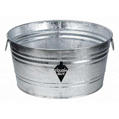 Utility Tub,9 Gal.,Galvanized