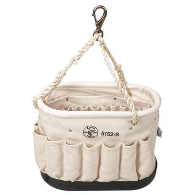 Canvas Bucket,Oval,41 Pockets