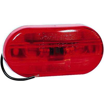 Oval 2 Bulb Clrc/Mkr Lamp-Red