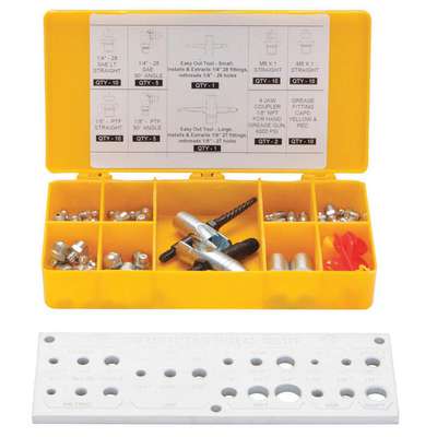 Greasing Fitting Kit, 65 Pc.