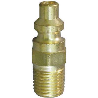 Coupler Plug,(m)npt,1/4,Brass