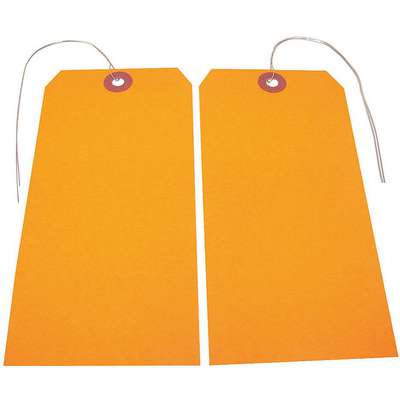 Blank Tag,5-3/4 In. H,Orange,