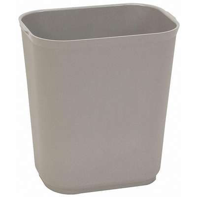 Wastebasket,Gray,14 Qt