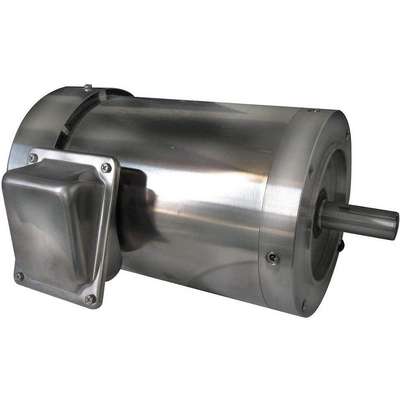 Washdown Motor,3 Ph,Tefc,2 Hp,