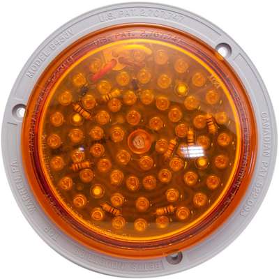 84613 Betts Stop Turn Tail Lamp with Valox Body LED Amber Round