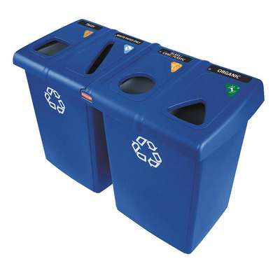 Recycling Station,Blue,92 Gal.