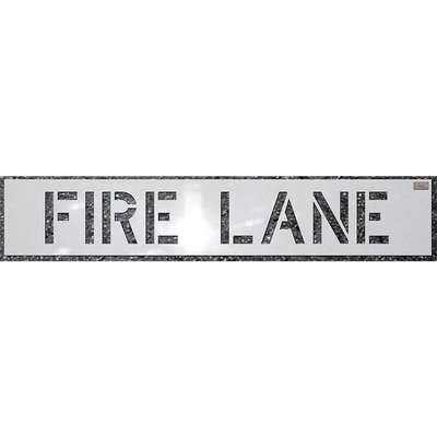 Stencil,Fire Lane,4 x 3 In.