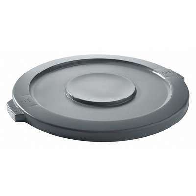 Round Flat Lid,Gray,32 Gal