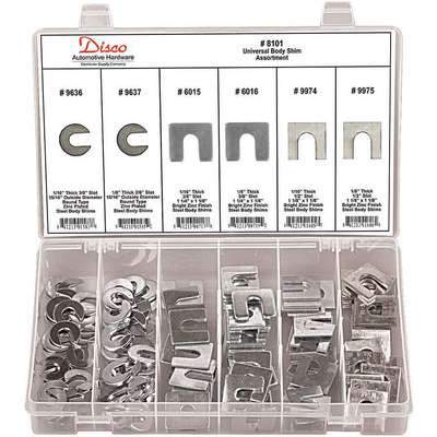 Body Shim Assortment,140 Pc