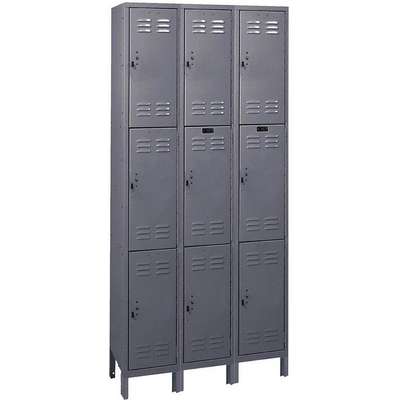 Assembled Locker,3 Tier,W 36,D