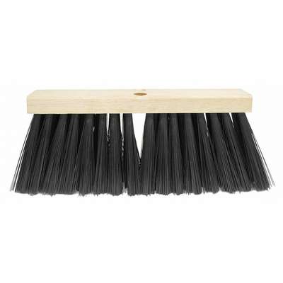 Push Broom,Head,16",Black