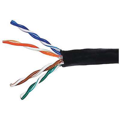 Data Cable,1000 Ft. L,Black