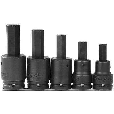 Hex Bit Socket Set,5pc