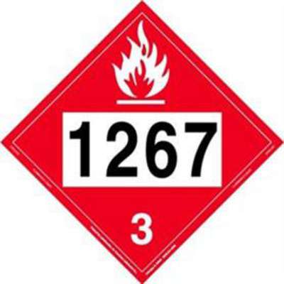 Flammable Liquid Placard, 1267