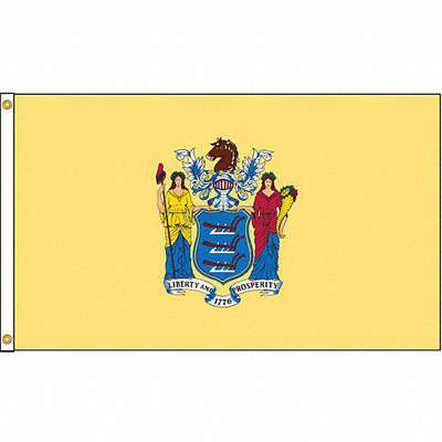 New Jersey Flag,4x6 Ft,Nylon