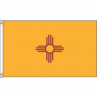 New Mexico Flag,4x6 Ft,Nylon