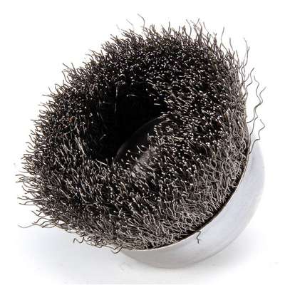 Crimped Wire Cup Brush,3 In.,0.