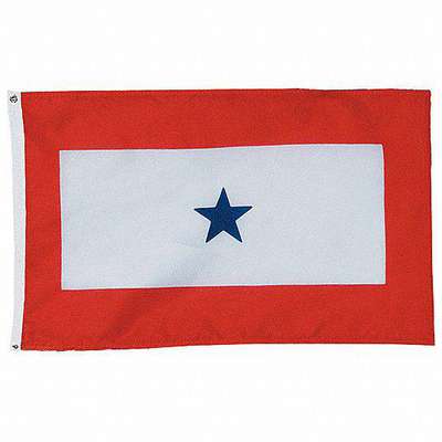 Service Star Flag,3x5 Ft,Nylon