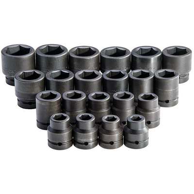 Impact Socket Set,SAE,21pcs.