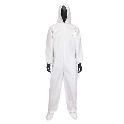 Hooded Coverall w/ Boots,White,