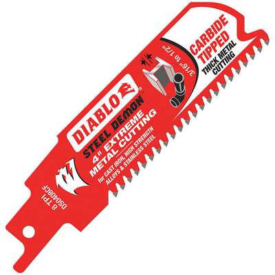 Saw Blade,4" L x 1" H,8 Teeth