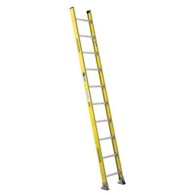 Straight Ladder,H 10 Ft.,