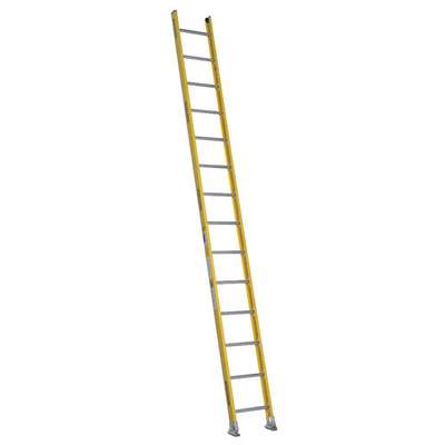 Straight Ladder,H 14 Ft.,