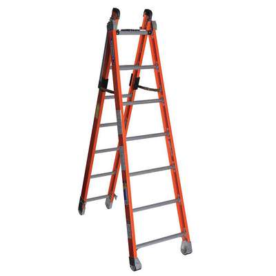 Combination Ladder,H 7 Ft.,