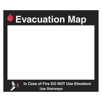 Evacuation Map Holder,Glow,11