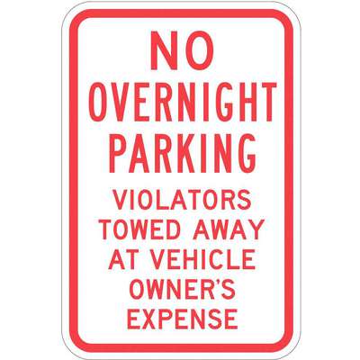 Sign,No Overnight Parking ,18