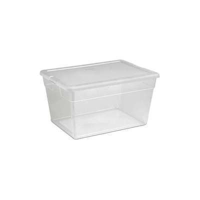 932571-7 Sterilite 14 gal. Polypropylene, Storage Tote; 12-3/8