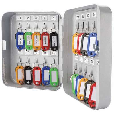 Key Cabinet,20 Capacity,8" H