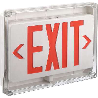 Exit Sign,2W,LED,Universal