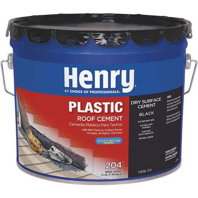 Plastic Roof Cement,Black,