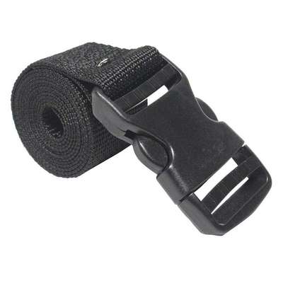 929409-5 Cinch Strap: 1 1/2 in x 48 in, Polypropylene/Acetal, Black ...