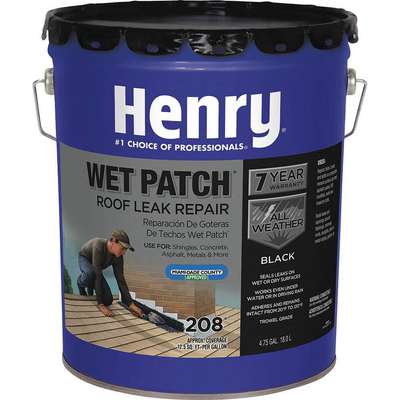 Roof Leak Repair,5 Gal.,Black