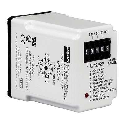 Time Delay Relay,24VAC/Dc,10A,